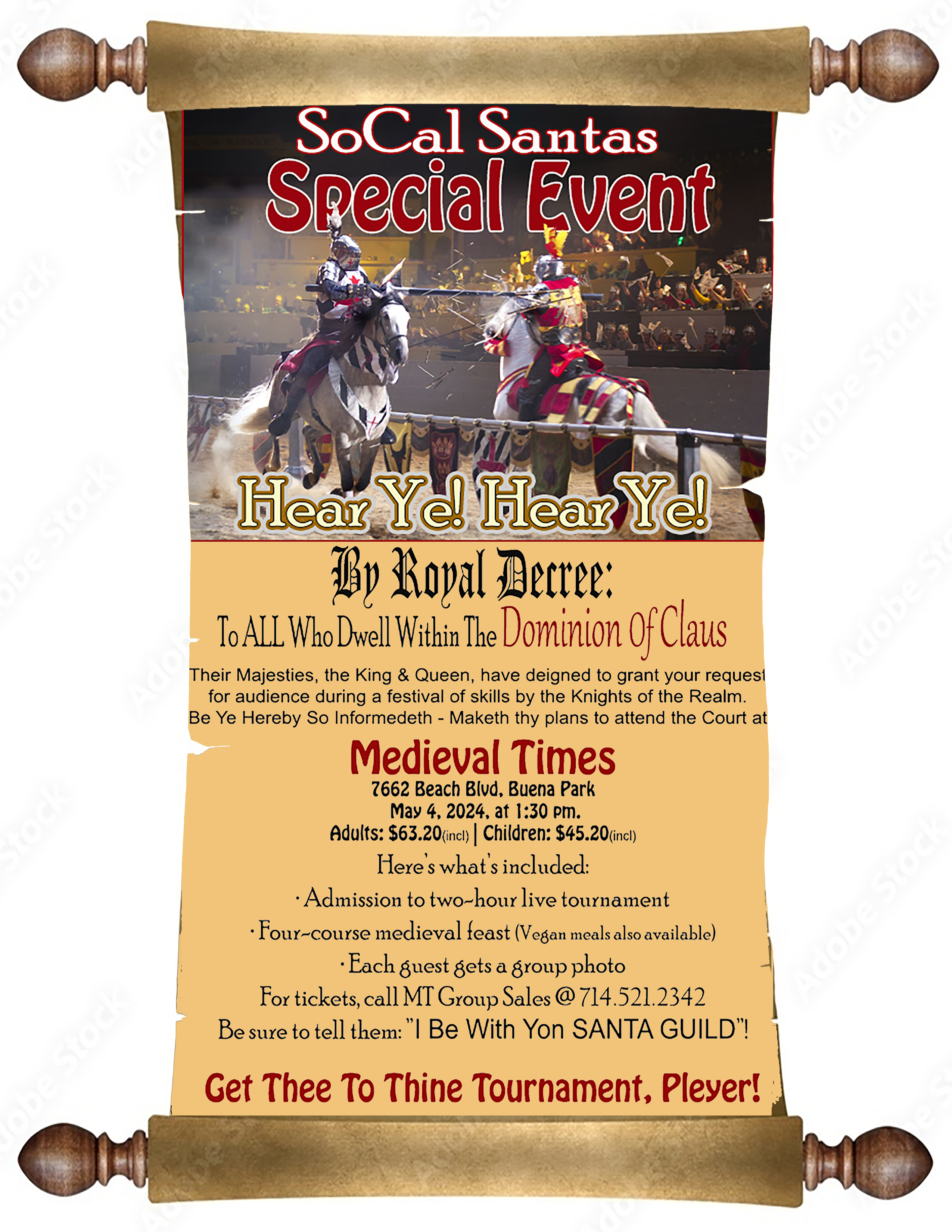 2024 Medieval Times Flyer